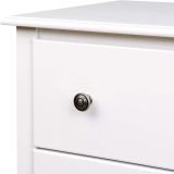 Mesitas - Mesillas de Noche dormitorio de 2 Cajones Color Blanco, pack 2 unidades (SALDO)
