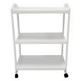 Camarera, Carro de Servicio con Ruedas Color Blanco 60x33x85 - ¡Perfecto para Tu Casa o Negocio!