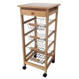 Verdulero Frutero de cocina Oporto 2 color miel 37X37X85