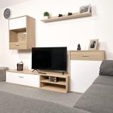 Meyvaser, Conjunto de muebles de salón 220 cm Color cambrian y blanco, muebles de salón.