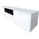 Meyvaser Mueble de salón y TV Composición para salón 200 Cm Color Blanco Gran Espacio Almacenamiento