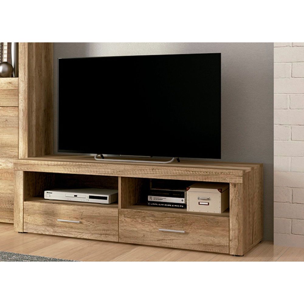 Mueble de Comedor, Mueble Salón, Acabado en Color Cañón, Medidas: 201 cm (Ancho) x 135 cm (Alto) x 41,4 cm (Fondo)