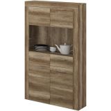 Mueble de Comedor, Mueble Salón, Acabado en Color Cañón, Medidas: 301 cm (Ancho) x 177 cm (Alto) x 41,4 cm (Fondo)