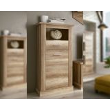Mueble de Comedor, Mueble Salón, Acabado en Color Cañón, Medidas: 297 cm (Ancho) x 201,6 cm (Alto) x 41,8 cm (Fondo)