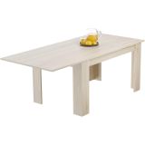 Mesa de Comedor Extensible, Mesa Salón, Robusta, Cambria, 138-198 cm (Largo) x 88 cm (Ancho) x 76 cm (Alto)