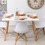 Mesa de Comedor o Cocina de 120 cm Lacada Blanca 76x120x80 Cm – Alta Resistencia y Durabilidad