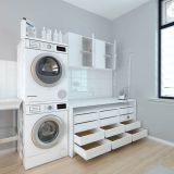 Cajonera 4 cajones | Color: Blanco | Medidas: 62 cm x 50 cm x 44 cm mueble dormitorio