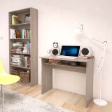 Estantería Alta Salón, Librería, Color Roble, Medidas: 180 cm (Alto) x 75 cm (Ancho) x 25 cm (Fondo)