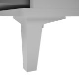 Cómoda con 4 Cajones, para Dormitorio, Acabado en Color Blanco, Medidas: 80 cm (Ancho) x 98 cm (Alto) x 48 cm (Fondo)