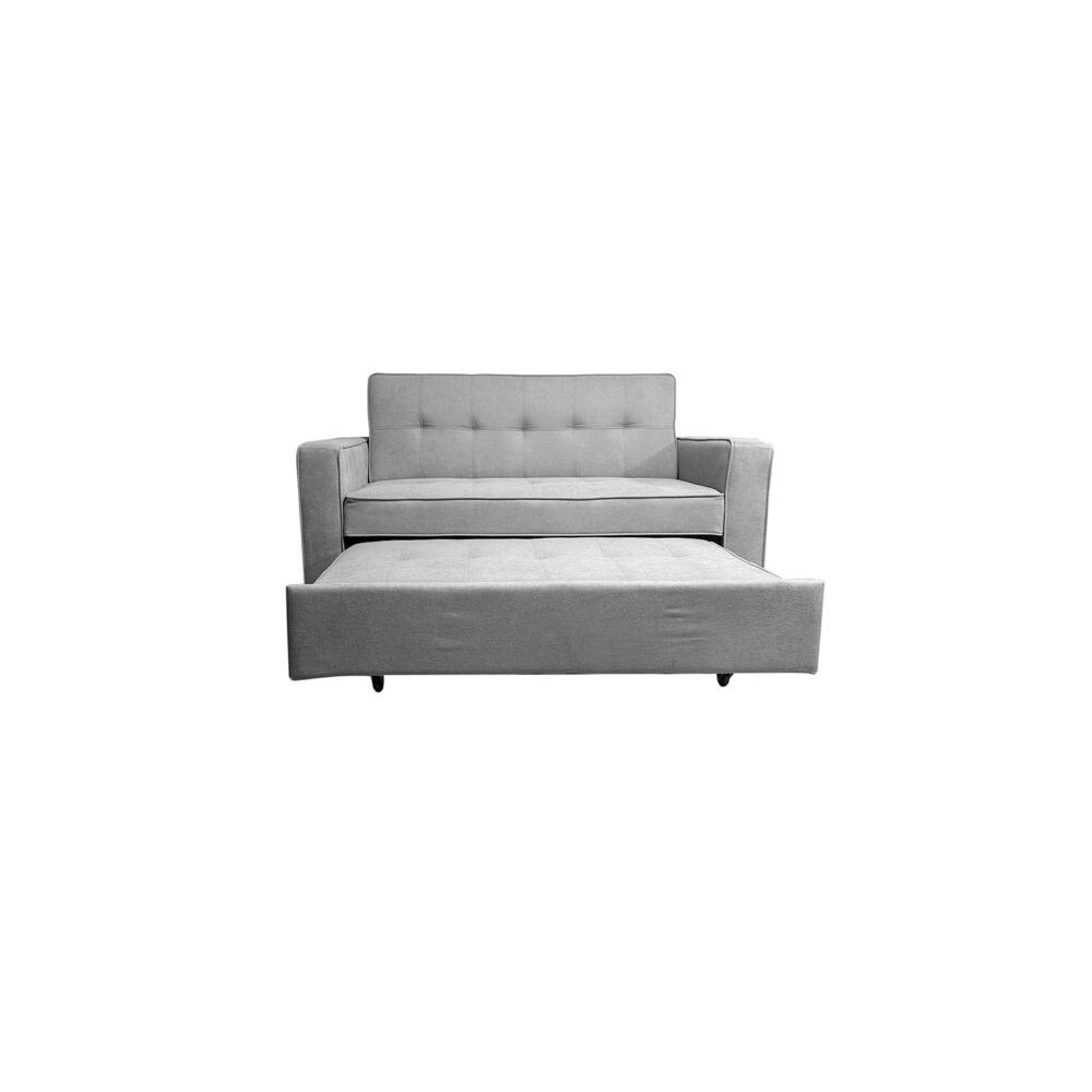 Sofá Cama 2 Plazas con Reposabrazos, Diseño Moderno y Elegante, Color Gris, 167x90x96,5 cm