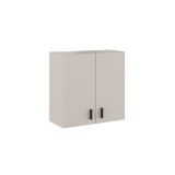 Conjunto de Muebles de Cocina Alto y Bajo de 2 Puertas en Madera Beige, 61x61x29 cm y 60x80x34 Cm
