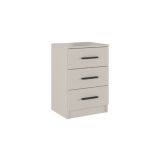 Conjunto Pack Cabecero y 2 Mesitas de Noche,Mesilla de noche 3 Cajones Color Beige, Medidas:160x45x1,6 cm (LargoxAltoxProfundo)